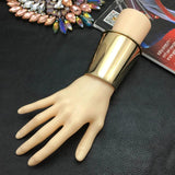 Punk Metal Cuff Bracelets for Women Statement Opened Alloy Bangle