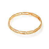 18K Zircon Square Bracelet Men Women Jewelry