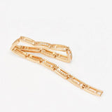 18K Zircon Square Bracelet Men Women Jewelry