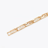 18K Zircon Square Bracelet Men Women Jewelry