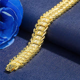 Gold-plated European Coin Men's Bracelet Chain