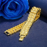 Gold-plated European Coin Men's Bracelet Chain