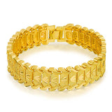 Gold-plated European Coin Men's Bracelet Chain