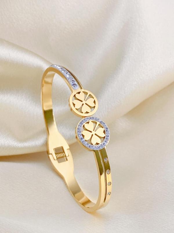 Lucky Grass Stainless Steel Bracelet
