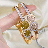 Lucky Grass Stainless Steel Bracelet