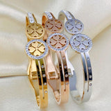 Lucky Grass Stainless Steel Bracelet