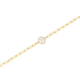 Sparkling Zircon Bracelet Stainless Steel 18k Plated
