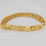 Dubai 24K Indian Jewelry Cuban Chain Bangle Bracelet for Men and Women