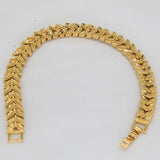 Dubai 24K Indian Jewelry Cuban Chain Bangle Bracelet for Men and Women