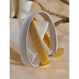316L Stainless Steel Wide Cuban Chain Cuff Bracelet Bangle