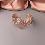 Custom Name Bangle Big Letters Bracelets For Women Girl Jewelry Customized Gift