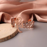 Custom Name Bangle Big Letters Bracelets For Women Girl Jewelry Customized Gift
