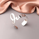 Custom Name Bangle Big Letters Bracelets For Women Girl Jewelry Customized Gift