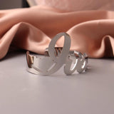 Custom Name Bangle Big Letters Bracelets For Women Girl Jewelry Customized Gift