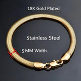 316L Stainless Steel Chain Bracelets Silver Jewelry