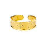 Golden Stainless Steel Bracelet for Women Adjustable Fine Jewelry