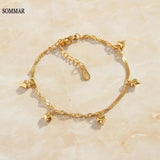 Women's Peach Heart Love Bracelet Fine Jewelry