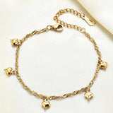 Women's Peach Heart Love Bracelet Fine Jewelry