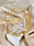 GHIDBK Freshwater Pearl Wrap Bracelet for Women Wedding