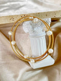 GHIDBK Freshwater Pearl Wrap Bracelet for Women Wedding