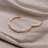 14K Plated Zircon Cross Bracelet - Women's Daily Accessory