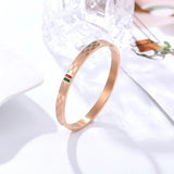 Titanium Steel Bangles for Woman Classic Jewelry