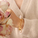 Custom Stainless Steel Bracelet for Her