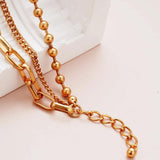Copper Stainless Steel Bracelets For Women Plated Y2K Chain Bracelet