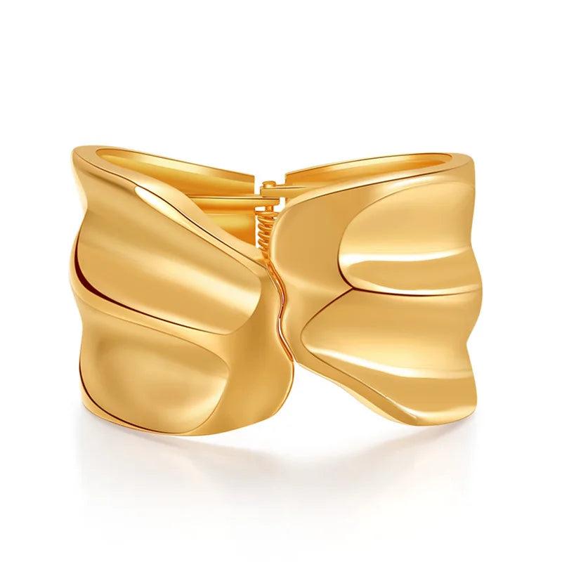 Punk Heavy Metal Wide Cuff Arm Bangles Women Men