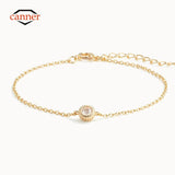 Silver 925 Sterling Diamond Bracelet for Women