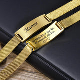 Personalized ID Bracelet Stainless Steel
