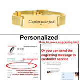 Personalized ID Bracelet Stainless Steel
