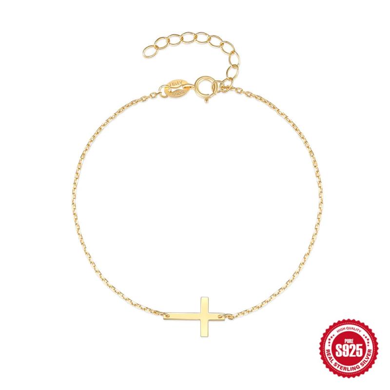 Sterling Silver Bracelet For Women 18K Wedding Party Chain