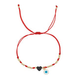 Go2boho Evil Eye Heart Bracelet Enamel Summer Beach Boho Jewelry