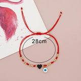 Go2boho Evil Eye Heart Bracelet Enamel Summer Beach Boho Jewelry
