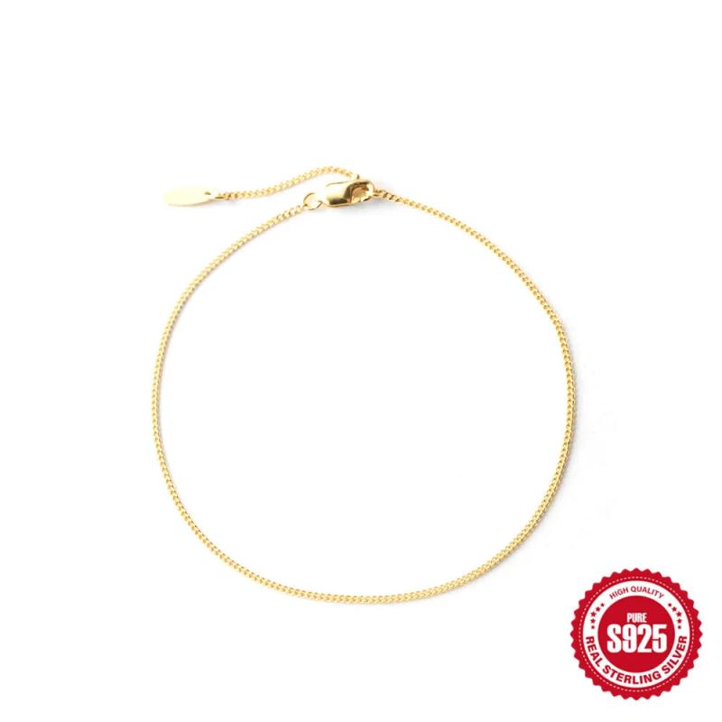 925 Sterling Silver Chain Bracelet for Women Wedding Party Fine Jewelry