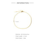 925 Sterling Silver Chain Bracelet for Women Wedding Party Fine Jewelry
