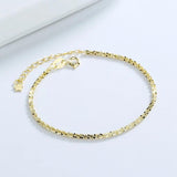 S925 Sterling Silver Bracelet 14K Plated Chain Bracelet For Women
