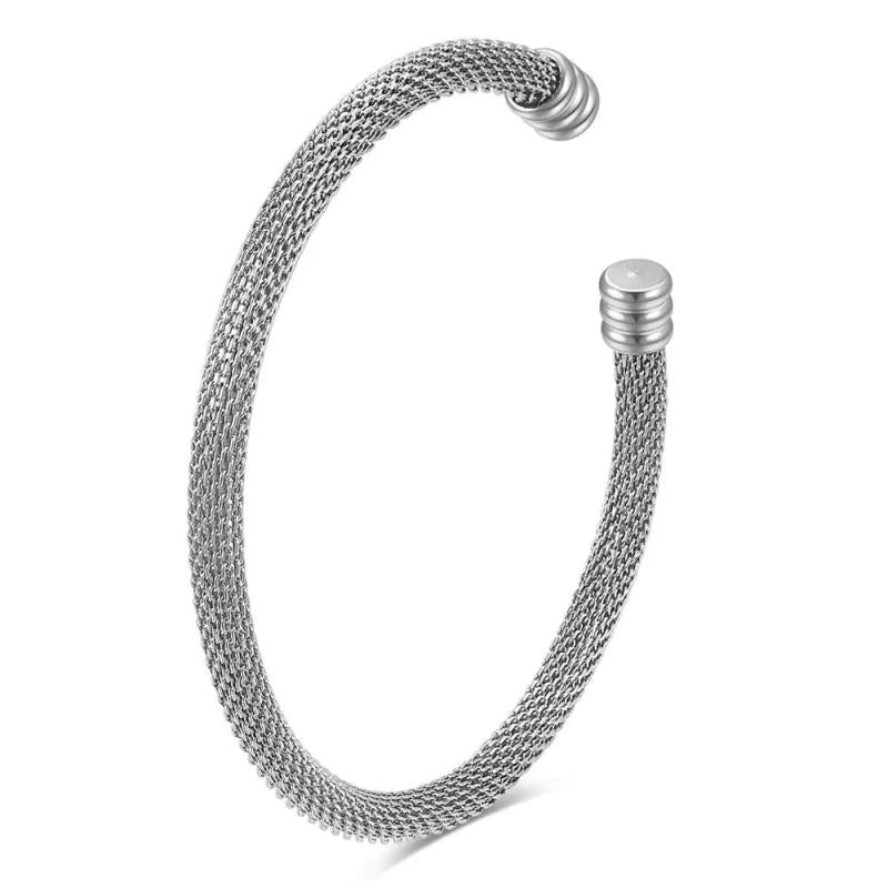 Steel Wire Mesh Bracelet Unisex Chain Bangle