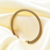 Steel Wire Mesh Bracelet Unisex Chain Bangle