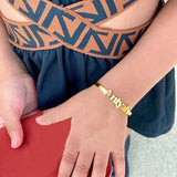 Custom Baby Name Bracelet Stainless Steel Bangle