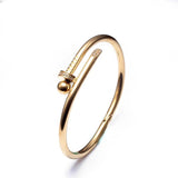 Stainless Steel Crystal Bangles Stylish Charm Cuff Bracelets