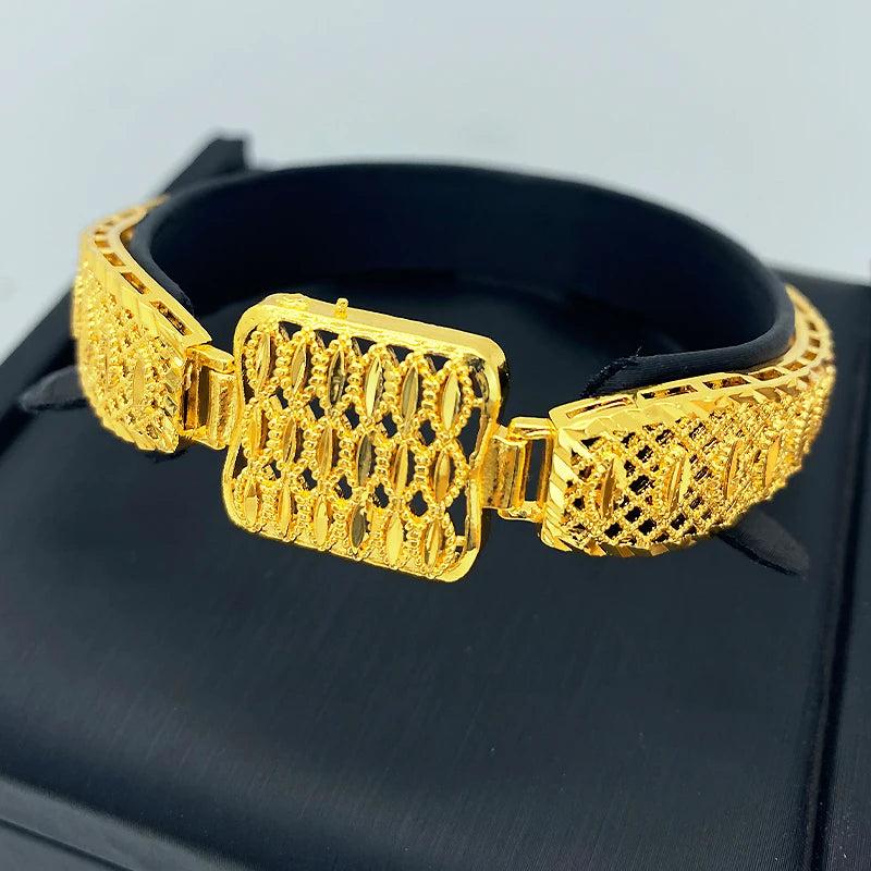 Dubai Charm Bracelet 24k Plated African Middle East Event Wristbands