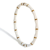 Oval Geometric Stainless Steel Bangle Bracelet for Women
