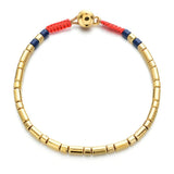 Enameled Beads Elastic Bracelet for Women