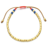 Enameled Beads Elastic Bracelet for Women