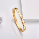 Crystal Beaded Bracelet Bangles for Women Wedding Jewelry