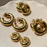 Uworld Statement Heart Hoop Earrings for Women