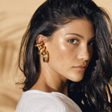 Uworld Statement Heart Hoop Earrings for Women