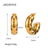 Uworld Statement Heart Hoop Earrings for Women